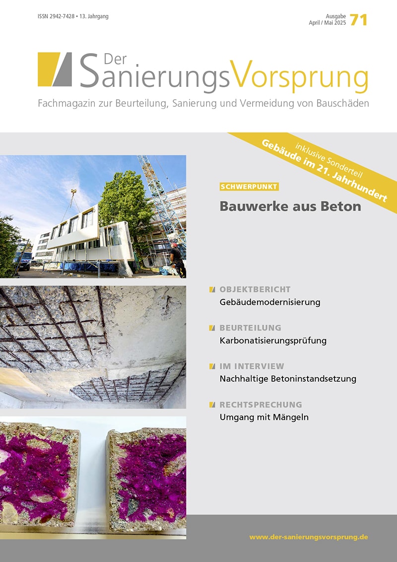 Cover Sanierungsvorsprung April/Mai 2025